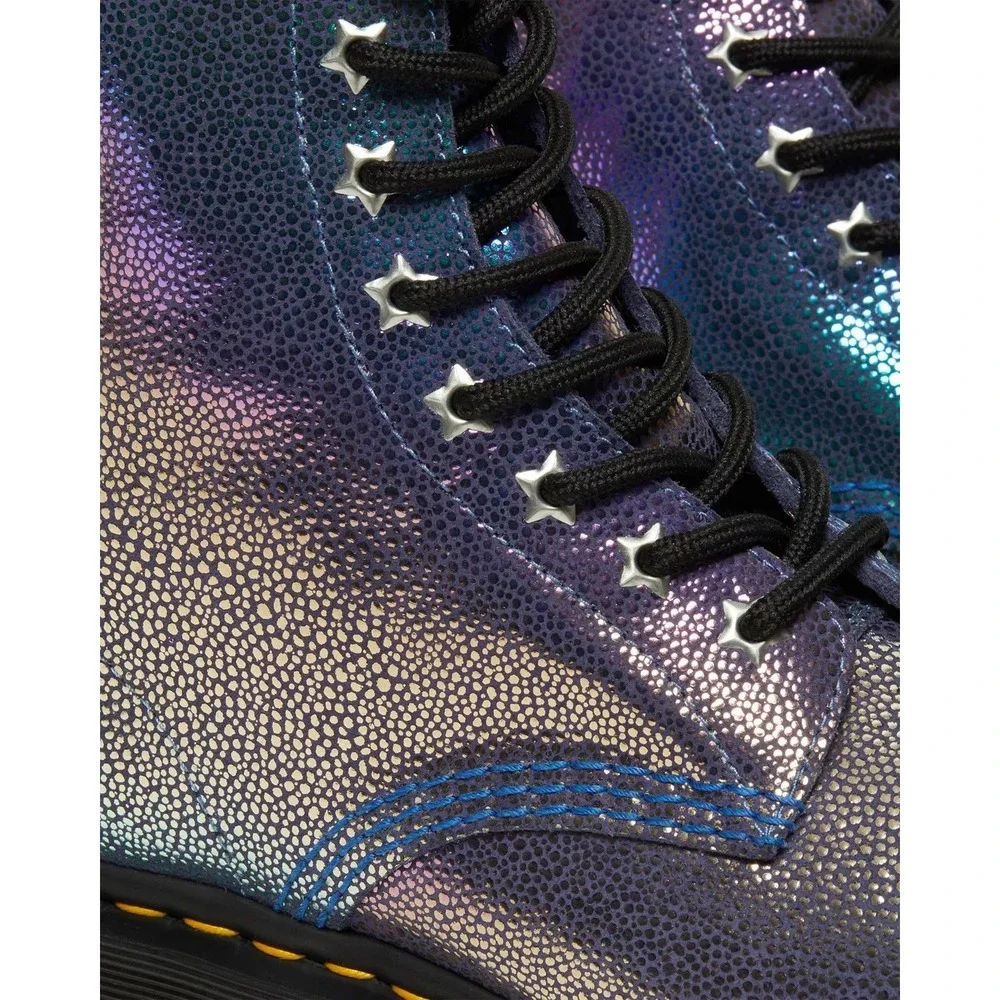 Dr. Martens Women's 1460 Rainbow Ray Boots Purple US Size 6